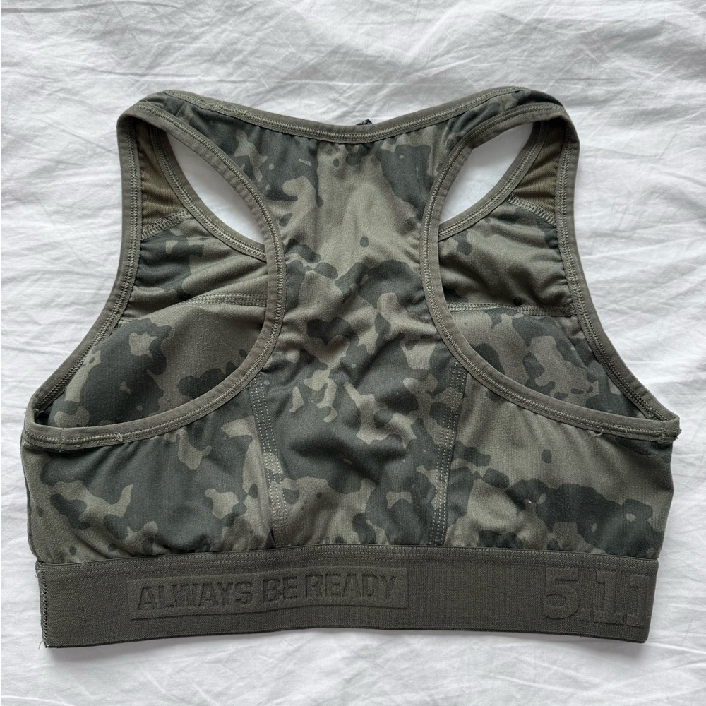 5.11 Tactical Olive Camo Racerback Sports Bra